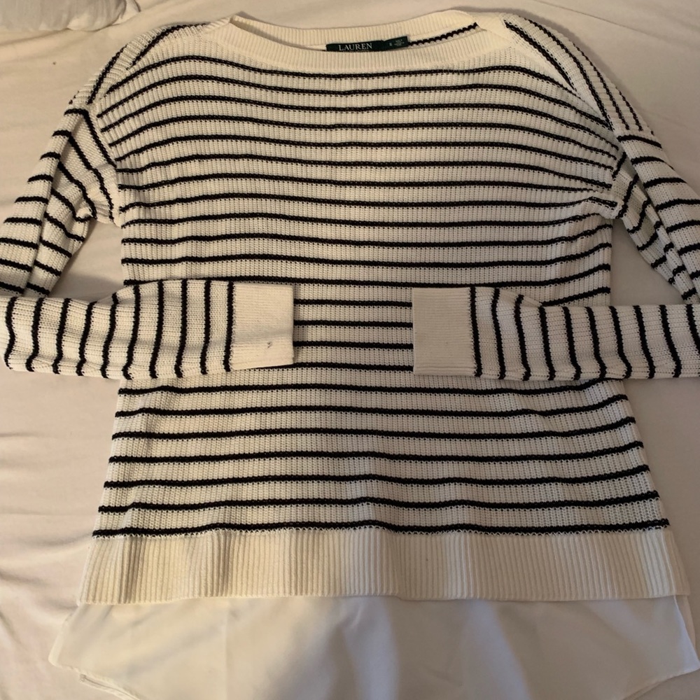 Ralph Lauren Black and White Sweater